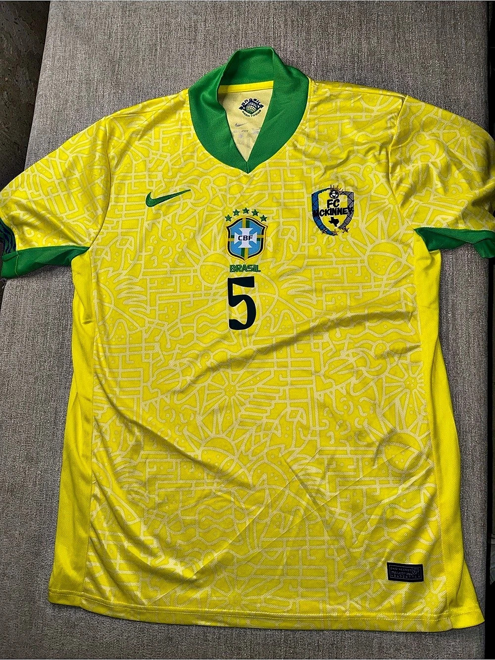 Nike Brazil Brasil Dri-FIT Soccer Jersey Hernandez #5 Men’s XL NWOT